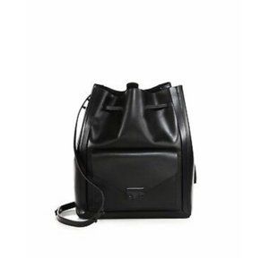 Loeffler Randall Black Leather Bucket Bag